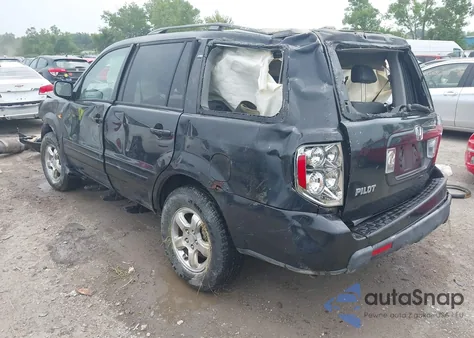 2006 Honda Pilot Ex-L из США, поврежденный, VIN 2HKYF18626H541059